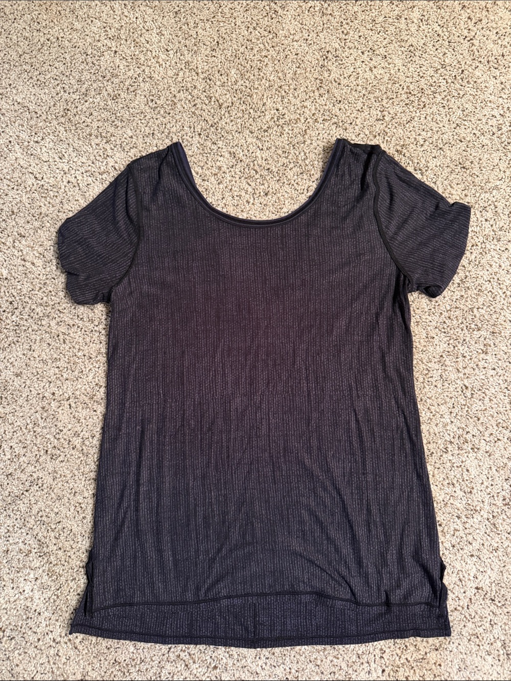 Lululemon Women’s Scoop Neck Short Sleeve Top - Charcoal